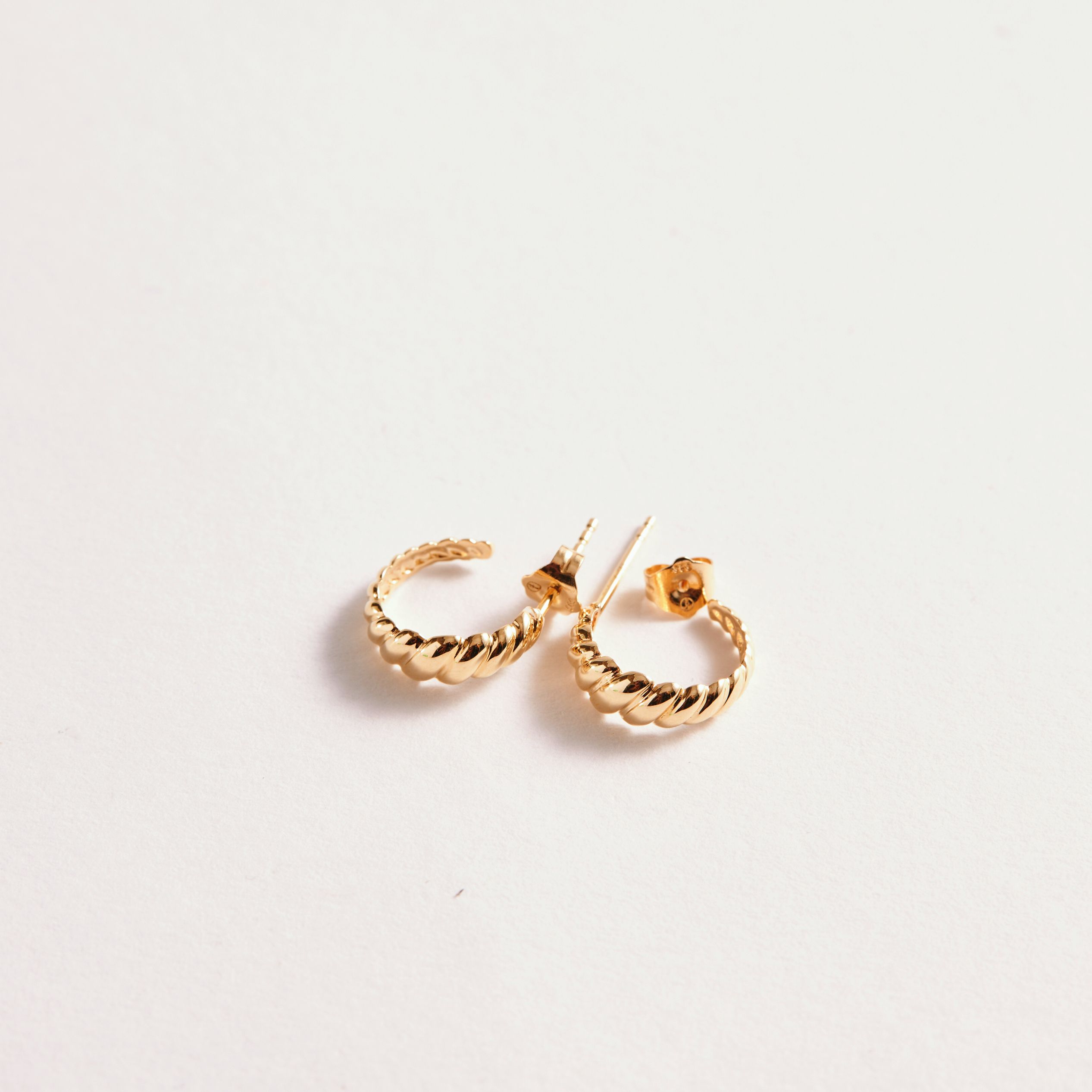 PARIS REAL GOLD HOOPS