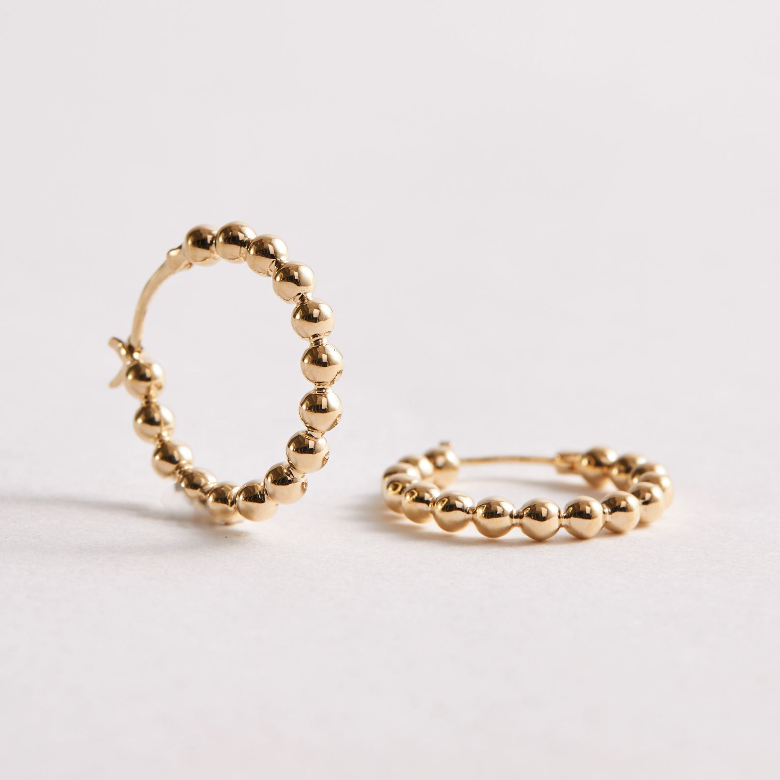 CAPETOWN REAL GOLD HOOPS